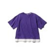 シューラルー /キッズ(SHOO・LA・RUE/Kids)の【110-140cm】裾レイヤード衿ロゴ半袖Tシャツ2