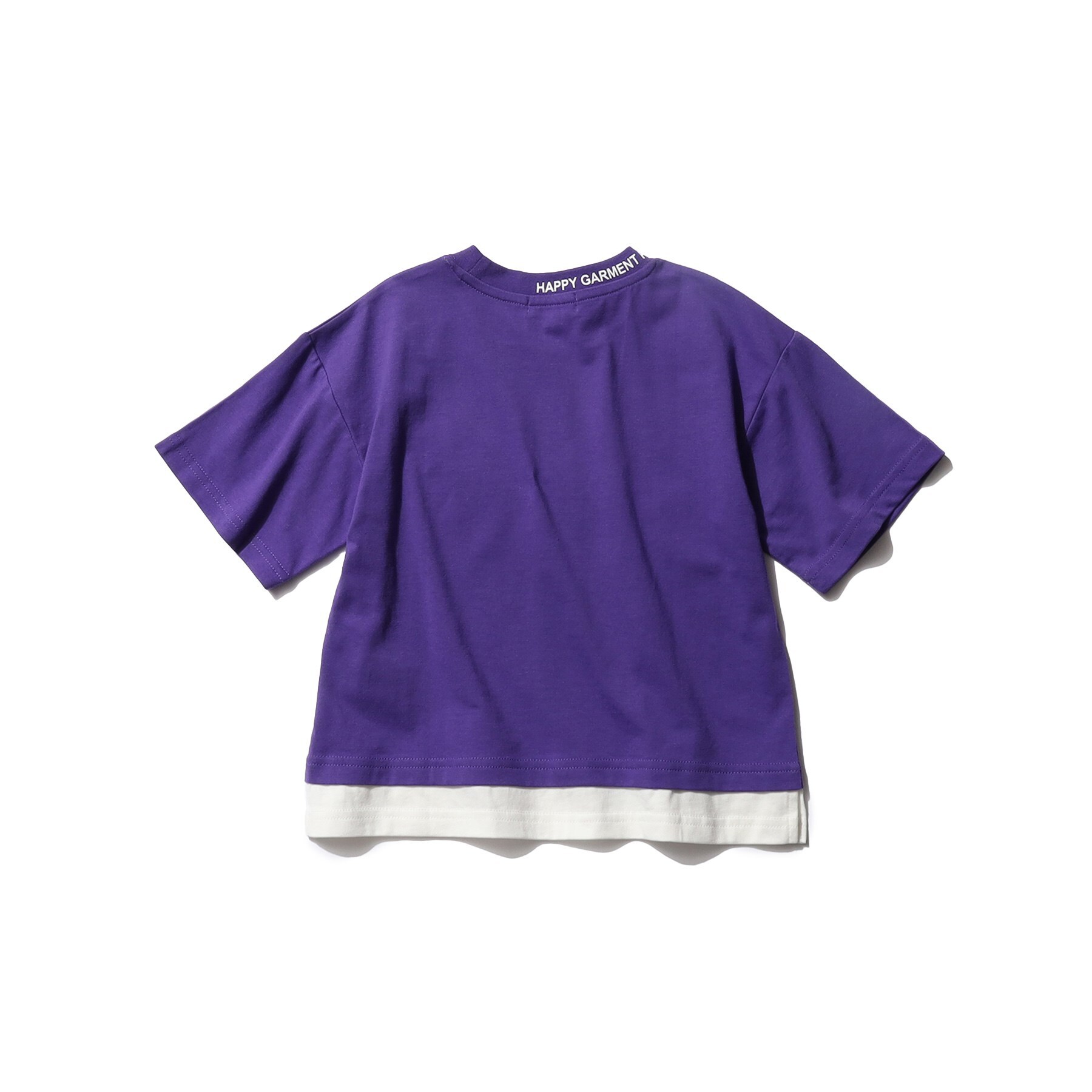 シューラルー /キッズ(SHOO・LA・RUE/Kids)の【110-140cm】裾レイヤード衿ロゴ半袖Tシャツ2