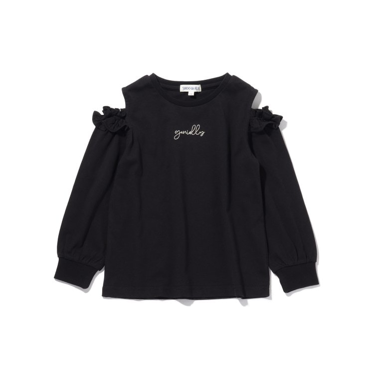シューラルー /キッズ(SHOO・LA・RUE/Kids)の◆肩開きフリルロンT Ｔシャツ