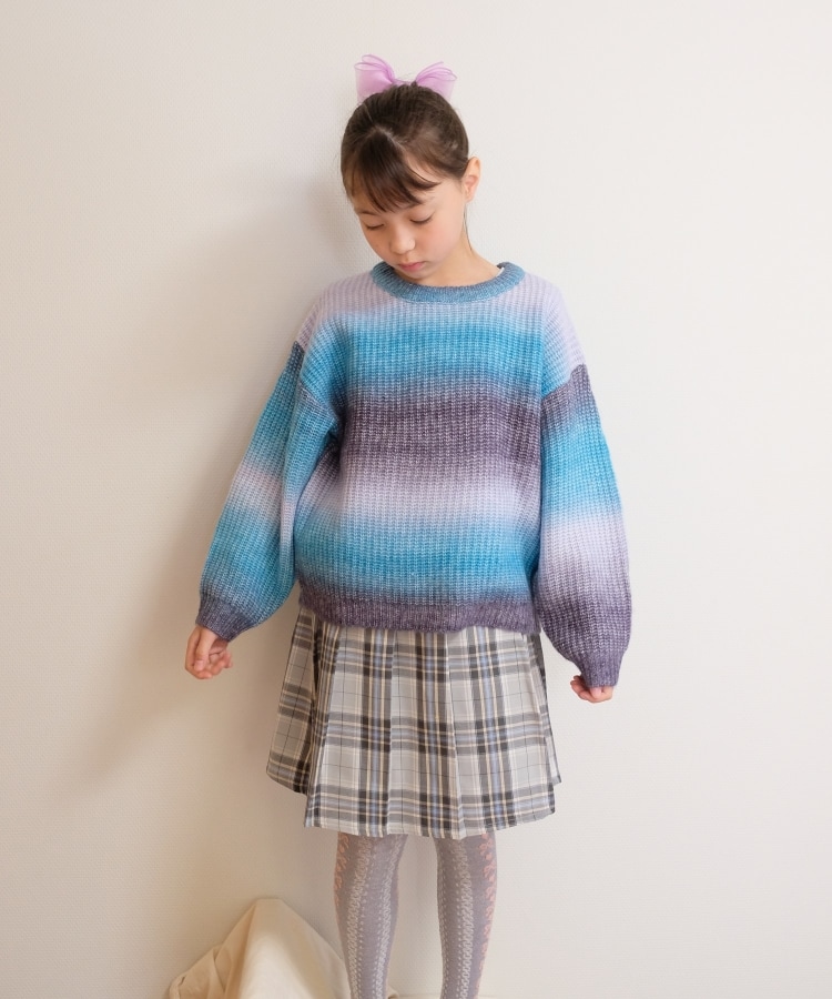 ◇【110-140cm】グラデーションニットプルオーバー(ニット ◇【110-140cm】グラデーションニットプルオーバー(ニット