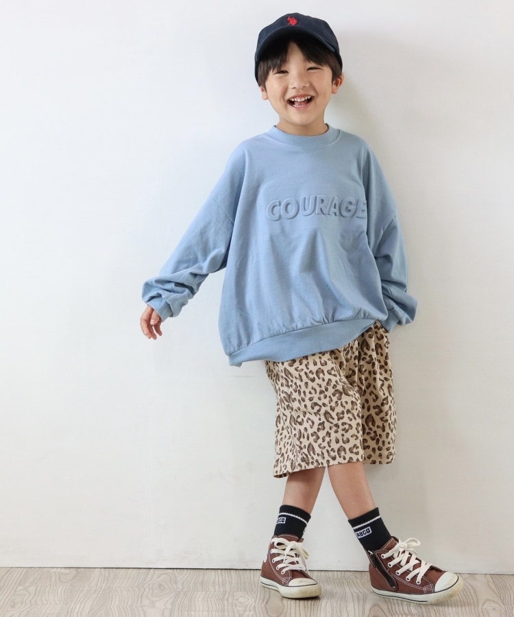 シューラルー /キッズ(SHOO・LA・RUE/Kids)の【110-140cm】エンボスロゴオーバーサイズロンT11