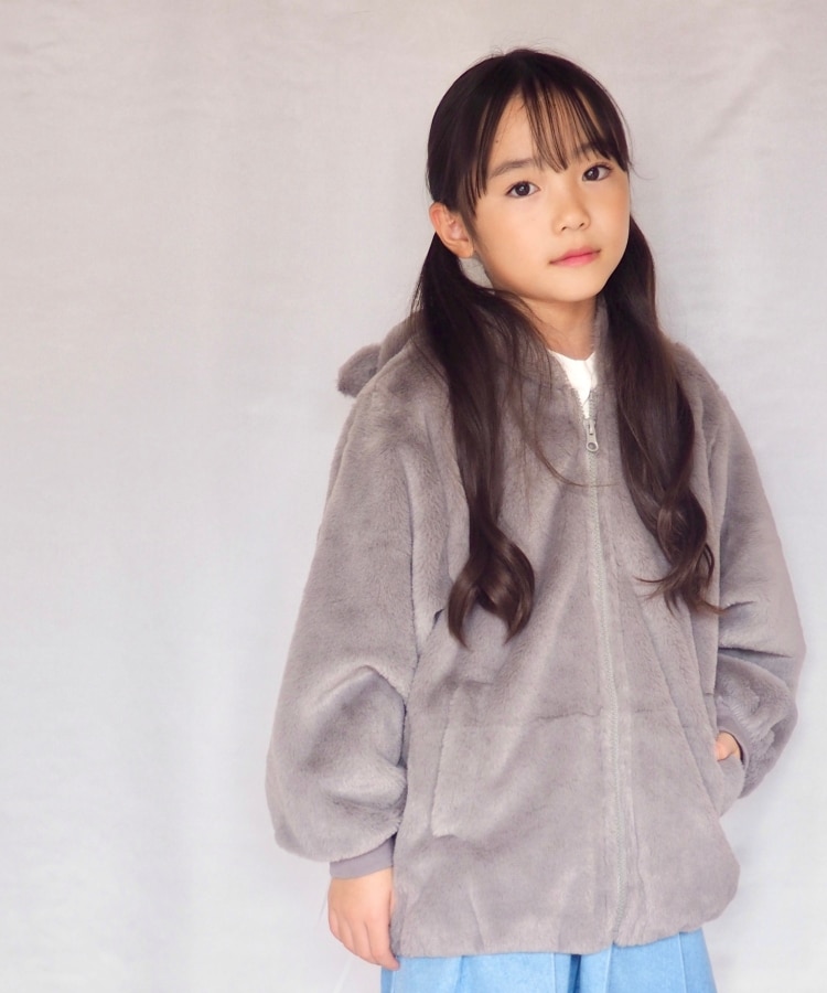 シューラルー /キッズ(SHOO・LA・RUE/Kids)の【110-140cm】エコファー耳つきパーカ15