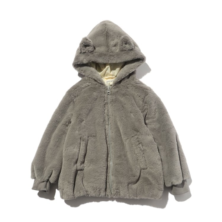 シューラルー /キッズ(SHOO・LA・RUE/Kids)の◆【110-140cm】フェイクファー耳つきパーカ ブルゾン/ジャンバー