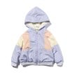 シューラルー /キッズ(SHOO・LA・RUE/Kids)の【110-140cm/撥水】裏ボア切替配色フードブルゾン1