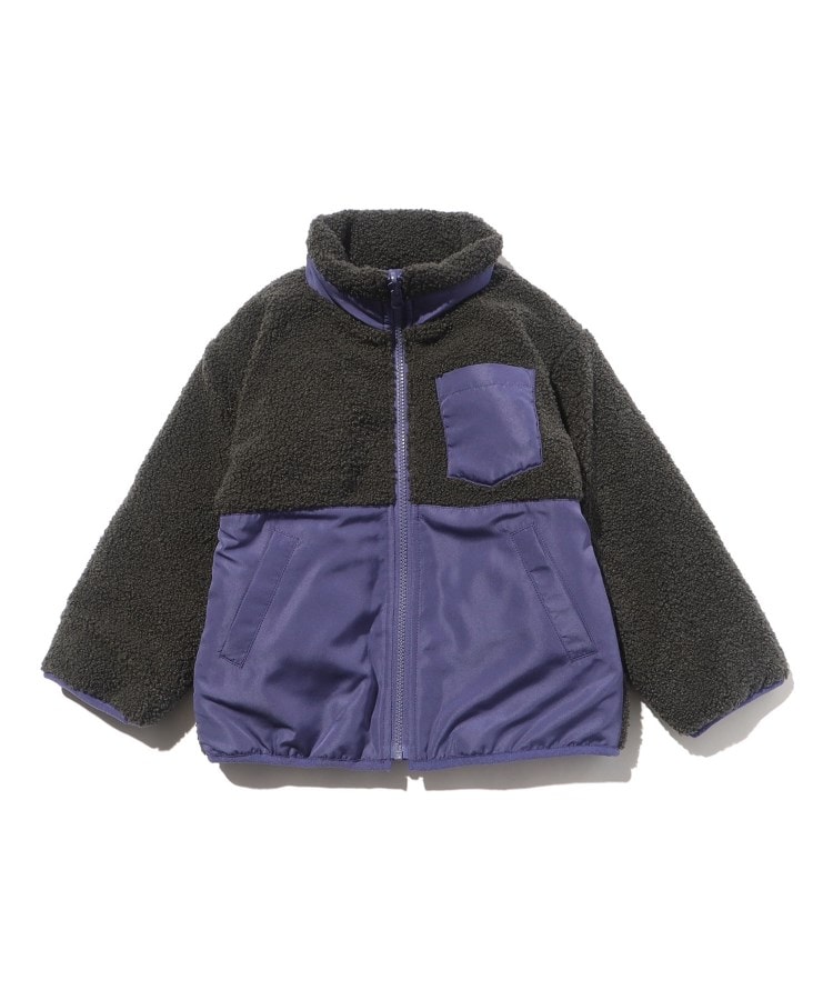 シューラルー /キッズ(SHOO・LA・RUE/Kids)の【110-140cm/撥水/2WAY】キルト×ボア リバーシブルブルゾン10