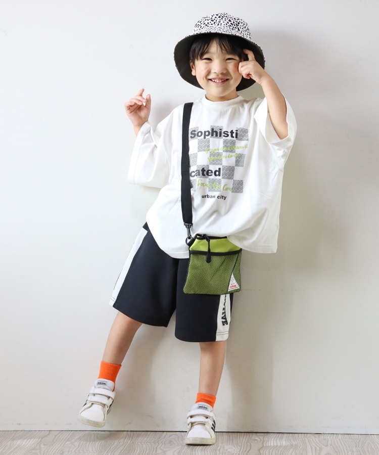 シューラルー /キッズ(SHOO・LA・RUE/Kids)の【110-140cm/接触冷感】五分袖BIGプリントTシャツ10