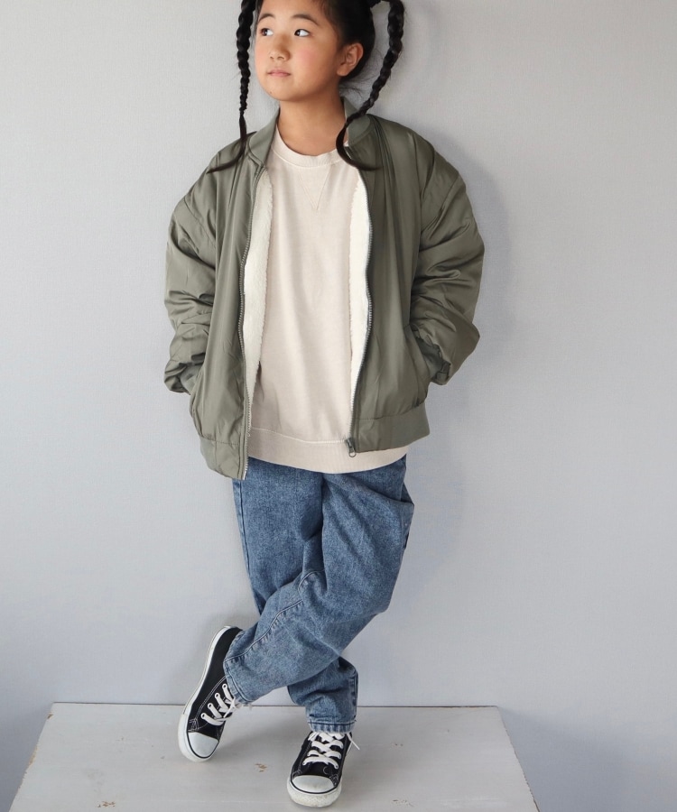 シューラルー /キッズ(SHOO・LA・RUE/Kids)の【110-140cm】袖取り外し2WAY MA－1ジャケット14