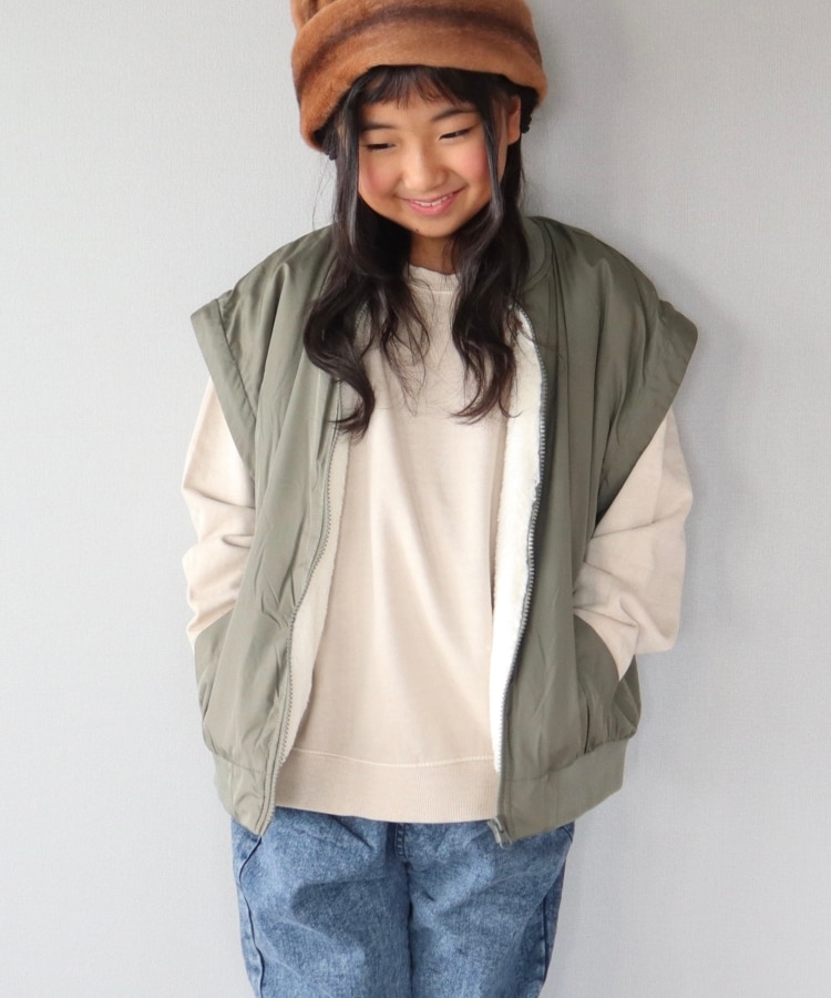 シューラルー /キッズ(SHOO・LA・RUE/Kids)の【110-140cm】袖取り外し2WAY MA－1ジャケット18