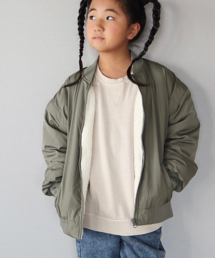 シューラルー /キッズ(SHOO・LA・RUE/Kids)の【110-140cm】袖取り外し2WAY MA－1ジャケット19