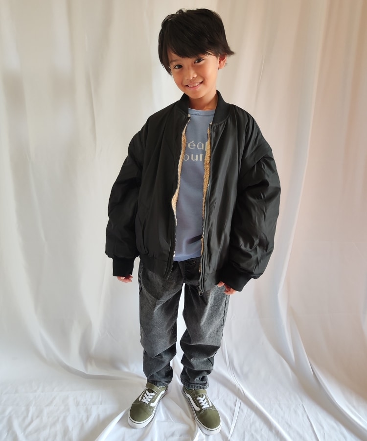 シューラルー /キッズ(SHOO・LA・RUE/Kids)の【110-140cm】袖取り外し2WAY MA－1ジャケット13