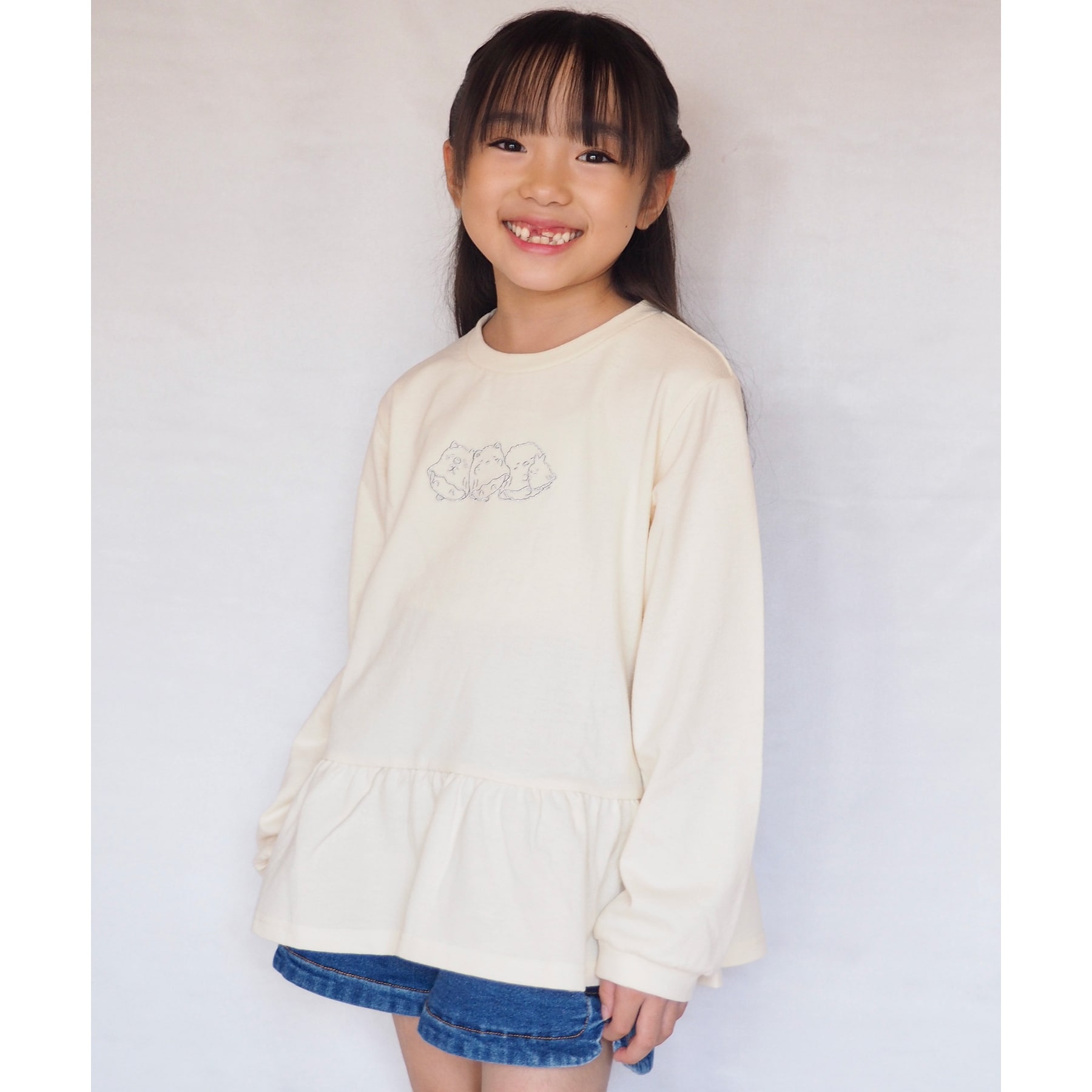 シューラルー /キッズ(SHOO・LA・RUE/Kids)の【すみっコぐらし】梨地切替プルオーバー9