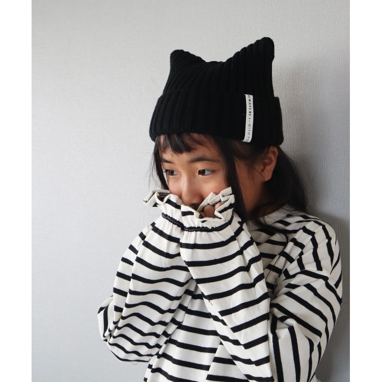 シューラルー /キッズ(SHOO・LA・RUE/Kids)の猫耳ニットワッチ ニット帽