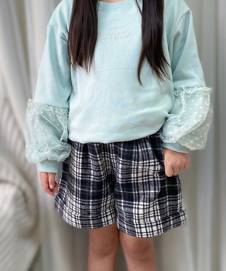 シューラルー /キッズ(SHOO・LA・RUE/Kids)の【110-140cm】起毛チェックショートパンツ8