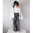 シューラルー /キッズ(SHOO・LA・RUE/Kids)の【110-140cm】起毛チェックワイドパンツ6