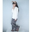 シューラルー /キッズ(SHOO・LA・RUE/Kids)の【110-140cm】起毛チェックワイドパンツ8