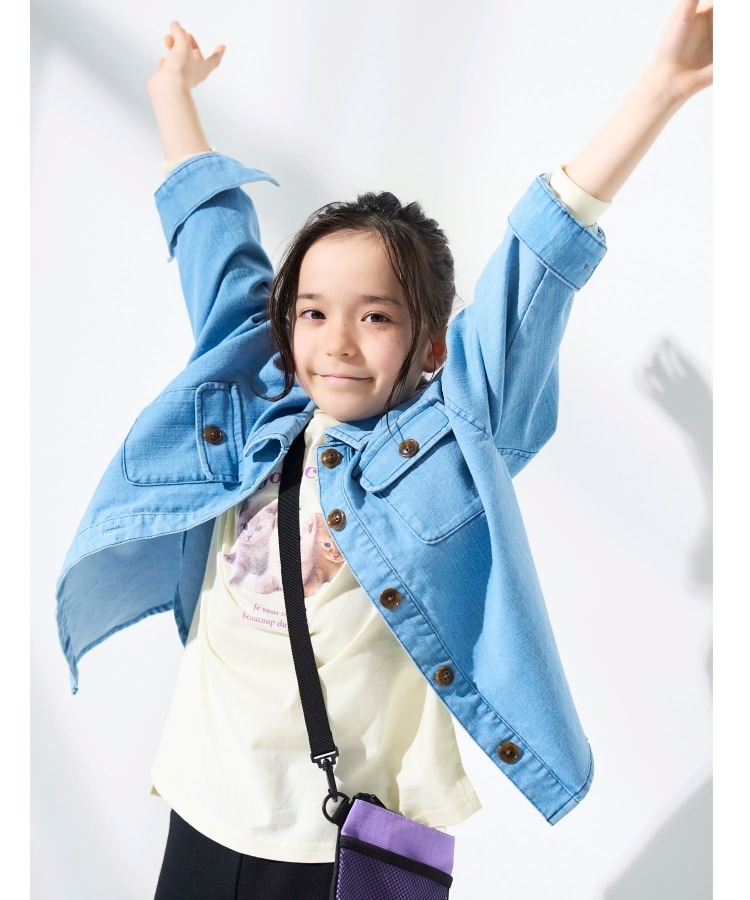 シューラルー /キッズ(SHOO・LA・RUE/Kids)の【110-140cm】GIRLSオーバーサイズグラフィックT11