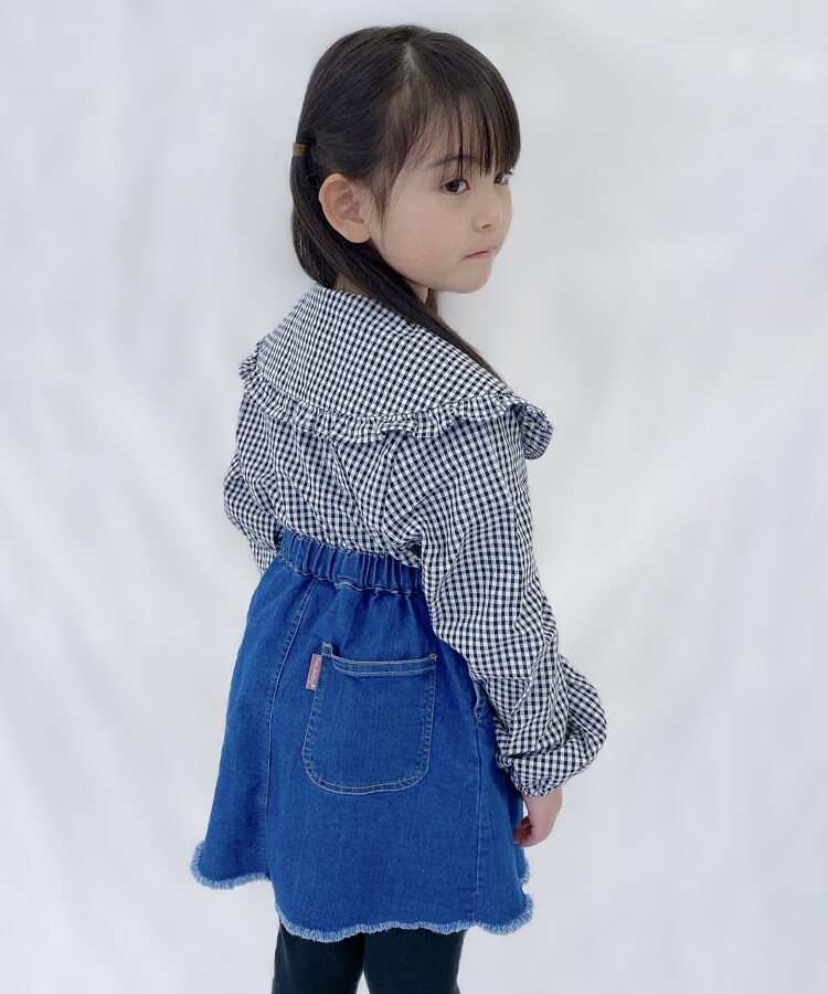 シューラルー /キッズ(SHOO・LA・RUE/Kids)の【110-140cm】軽量デニム台形スカート8