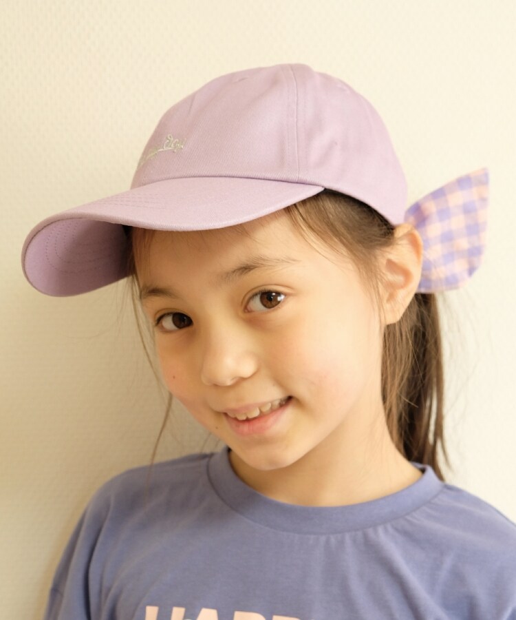 シューラルー /キッズ(SHOO・LA・RUE/Kids)のツイルバック柄リボンCAP13