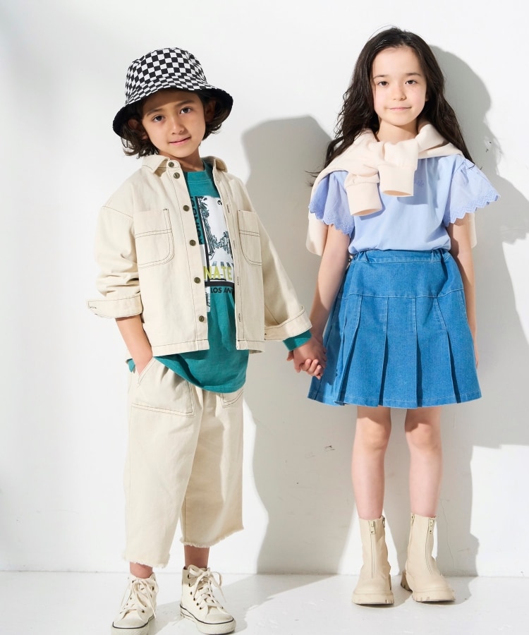 シューラルー /キッズ(SHOO・LA・RUE/Kids)の【110-140cm/吸水速乾】CVC袖レースTシャツ14