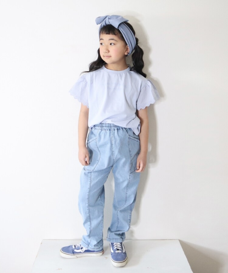 シューラルー /キッズ(SHOO・LA・RUE/Kids)の【110-140cm/吸水速乾】CVC袖レースTシャツ11