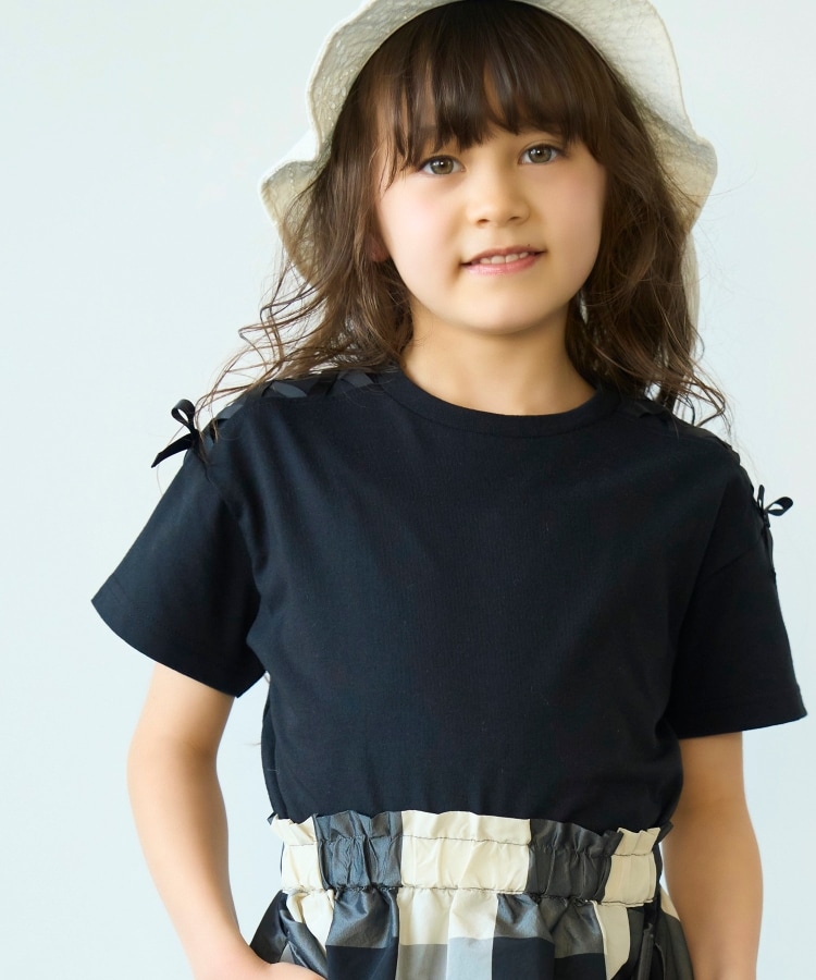 シューラルー /キッズ(SHOO・LA・RUE/Kids)の【110-140cm/吸水速乾】CVC肩レースアップTシャツ11