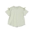 シューラルー /キッズ(SHOO・LA・RUE/Kids)の【110-140cm/吸水速乾】CVC肩レースアップTシャツ ライトグリーン(021)