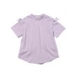 シューラルー /キッズ(SHOO・LA・RUE/Kids)の【110-140cm/吸水速乾】CVC肩レースアップTシャツ ライトパープル(081)