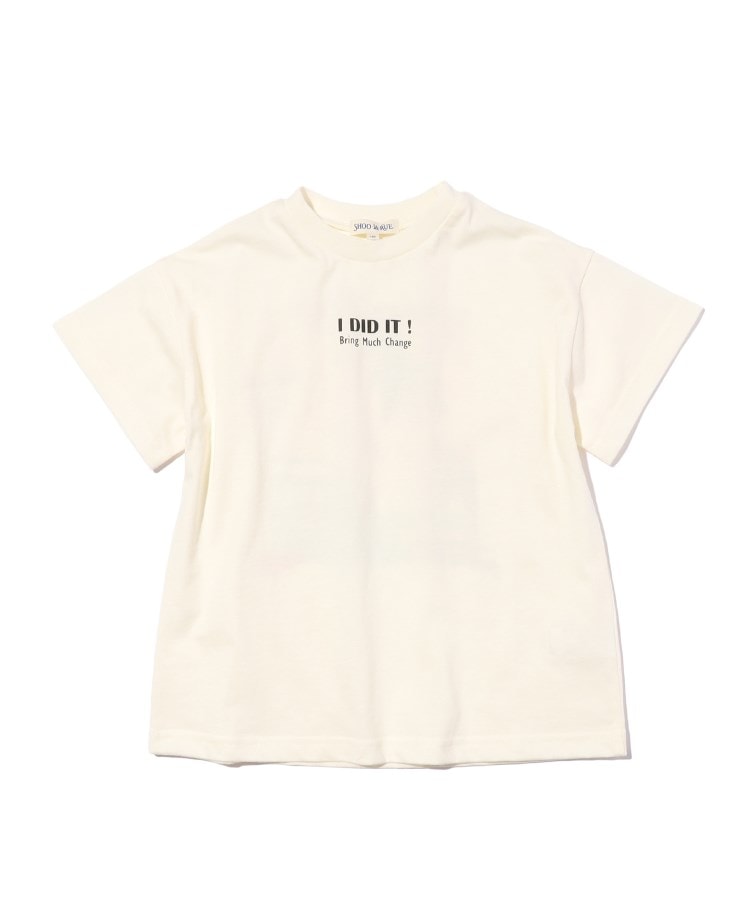 シューラルー /キッズ(SHOO・LA・RUE/Kids)の【110-140cm/吸水速乾】CVCバックプリントTシャツ アイボリー(004)