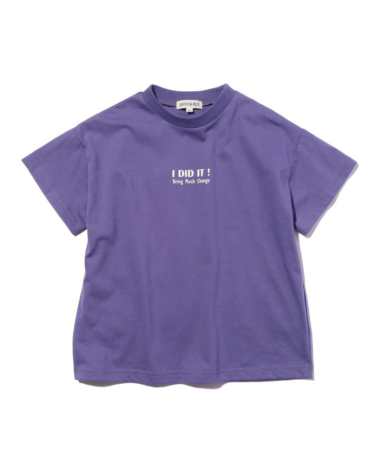 シューラルー /キッズ(SHOO・LA・RUE/Kids)の【110-140cm/吸水速乾】CVCバックプリントTシャツ ロイヤルパープル(082)