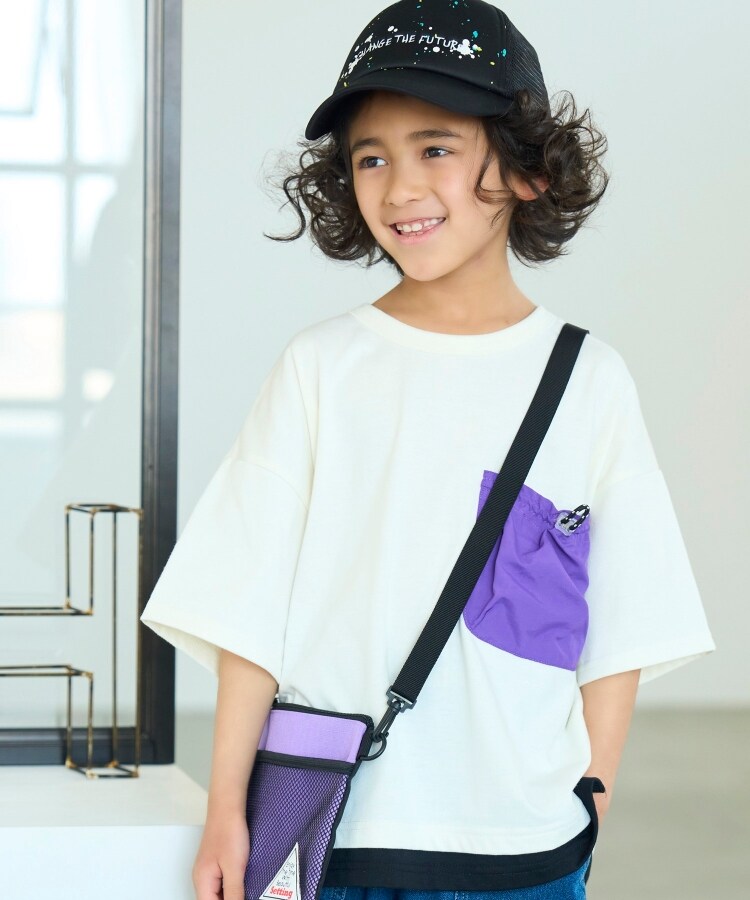 シューラルー /キッズ(SHOO・LA・RUE/Kids)の【110-140cm】裾レイヤード異素材ポケットTシャツ10