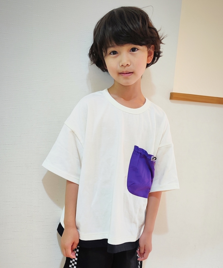 シューラルー /キッズ(SHOO・LA・RUE/Kids)の【110-140cm】裾レイヤード異素材ポケットTシャツ8