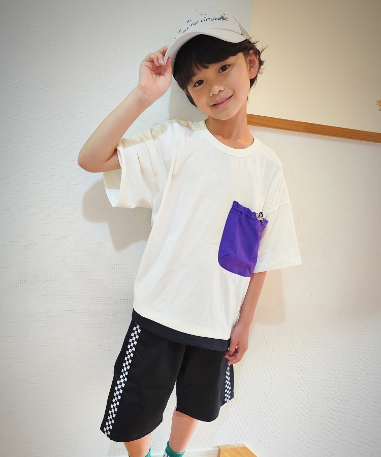 シューラルー /キッズ(SHOO・LA・RUE/Kids)の【110-140cm】裾レイヤード異素材ポケットTシャツ9