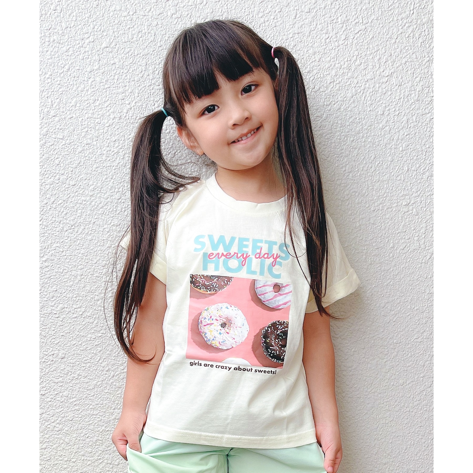 シューラルー /キッズ(SHOO・LA・RUE/Kids)の【110-140cm/接触冷感】GIRLアソートTシャツ14