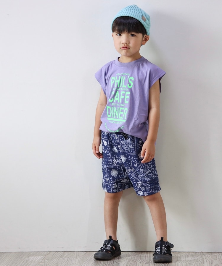 シューラルー /キッズ(SHOO・LA・RUE/Kids)の【110-140cm/接触冷感】ネオンロゴタンクトップ16