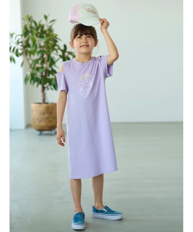 シューラルー /キッズ(SHOO・LA・RUE/Kids)の【110-140cm/接触冷感】肩あきTシャツワンピ12