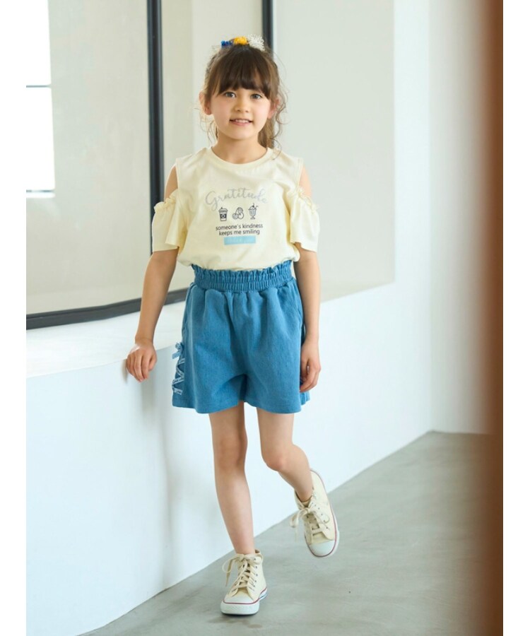 シューラルー /キッズ(SHOO・LA・RUE/Kids)の【110-140cm】サイドレースアップショートパンツ17