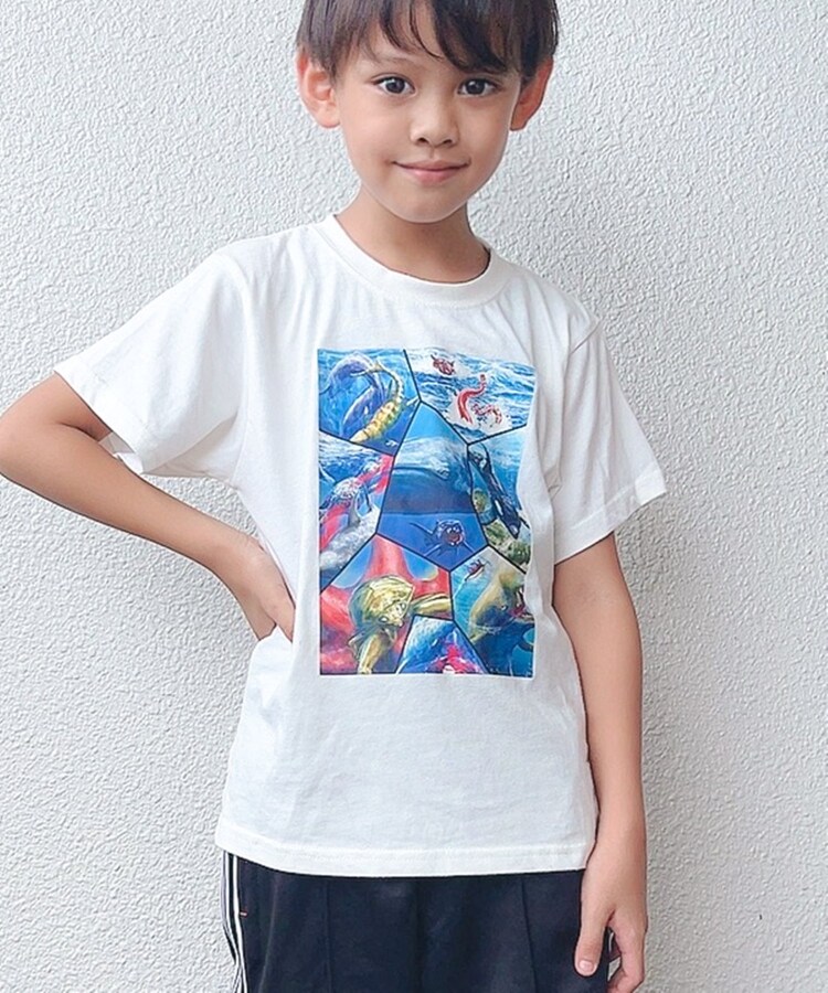 シューラルー /キッズ(SHOO・LA・RUE/Kids)の【最強王図鑑×SHOO・LA・RUE】8分割プリントTシャツ18