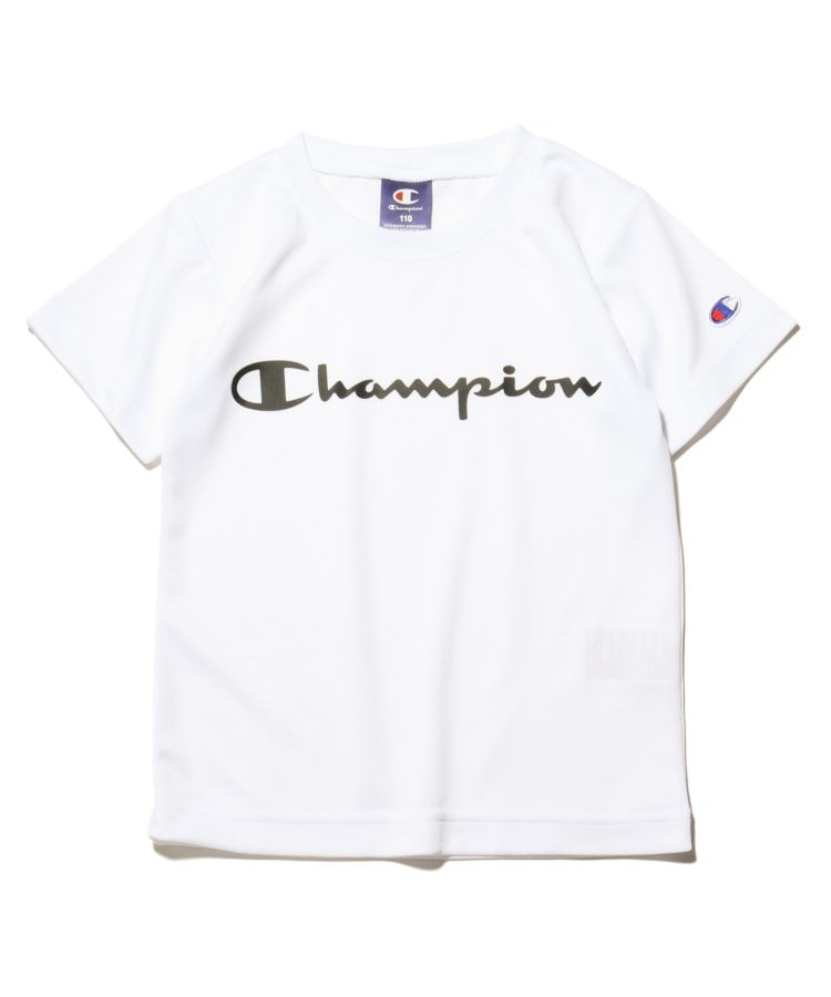 シューラルー /キッズ(SHOO・LA・RUE/Kids)の【Champion】半袖ロゴTシャツ オフホワイト(003)