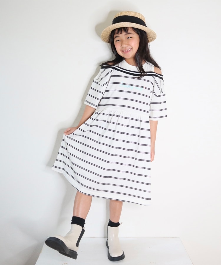 シューラルー /キッズ(SHOO・LA・RUE/Kids)の【110-140cm】フェイクレイヤードチアワンピース11