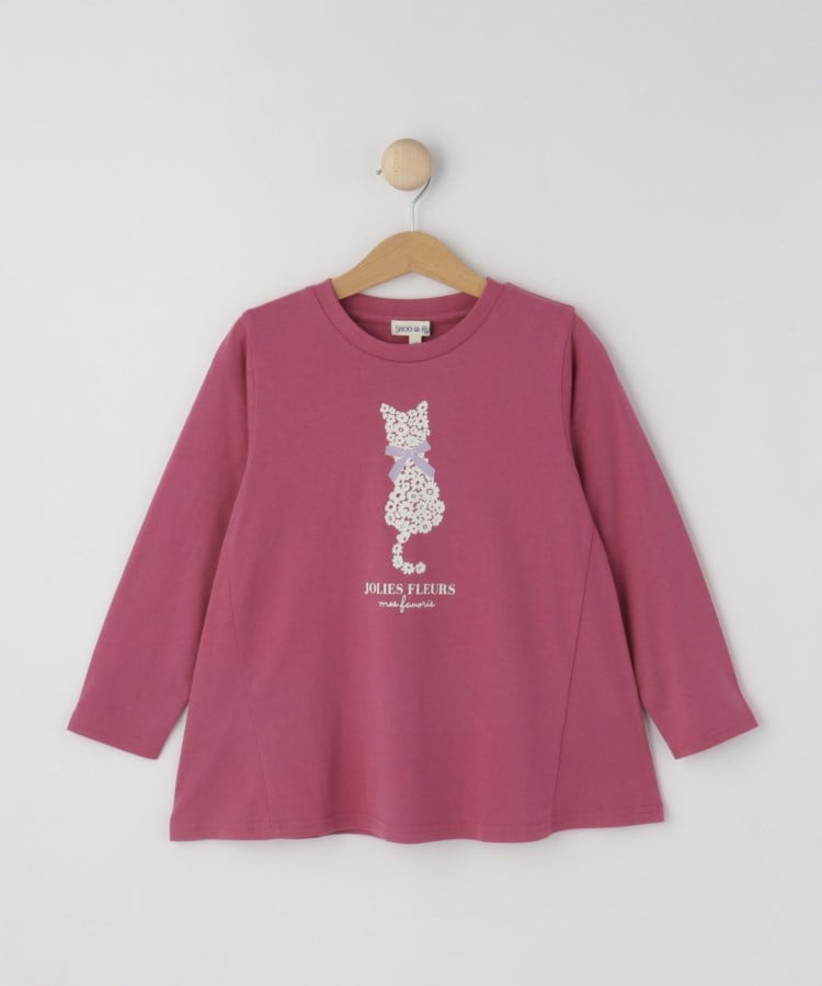 シューラルー /キッズ(SHOO・LA・RUE/Kids)の【110-140cm】アソートプリントフレアロンT ピンク(073)