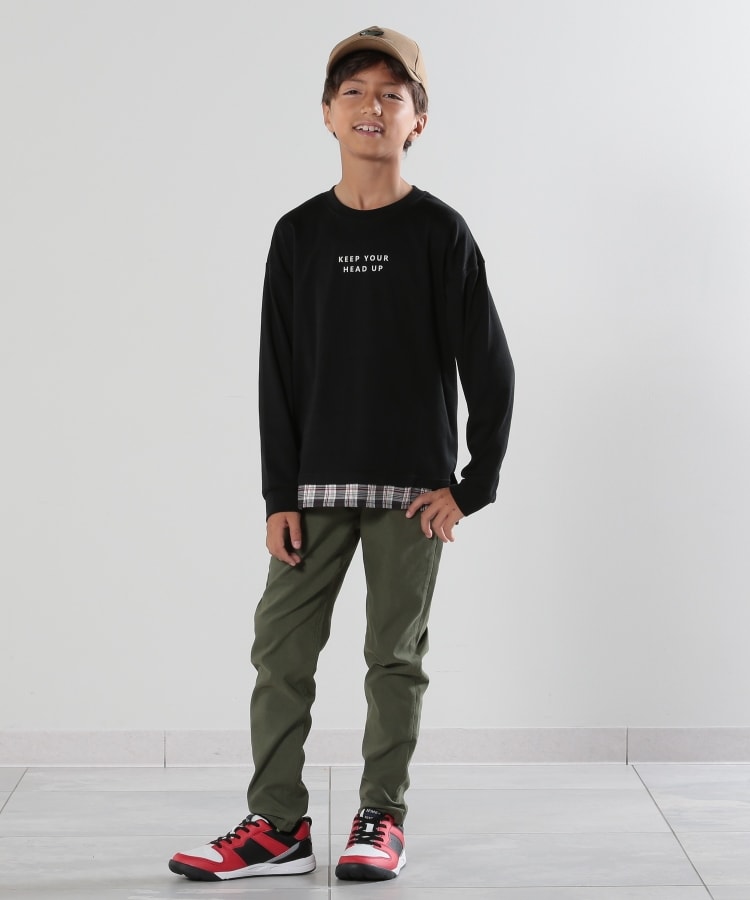 シューラルー /キッズ(SHOO・LA・RUE/Kids)の【洗える/110-140cm/男女兼用】ストレッチストレートパンツ1