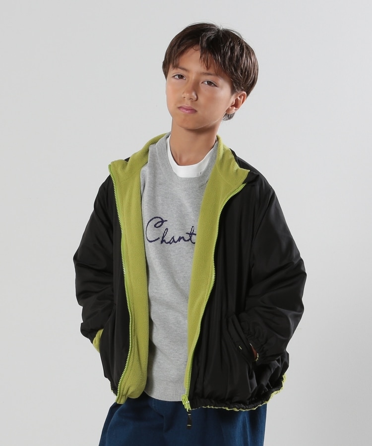 洗える/110-140cm/撥水】リバーシブル フリースブルゾン 洗える/110-140cm/撥水】リバーシブル フリースブルゾン