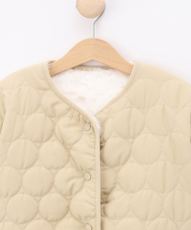 シューラルー /キッズ(SHOO・LA・RUE/Kids)の【110-140cm/撥水】キルト×エコファーリバーシブルジャケット3
