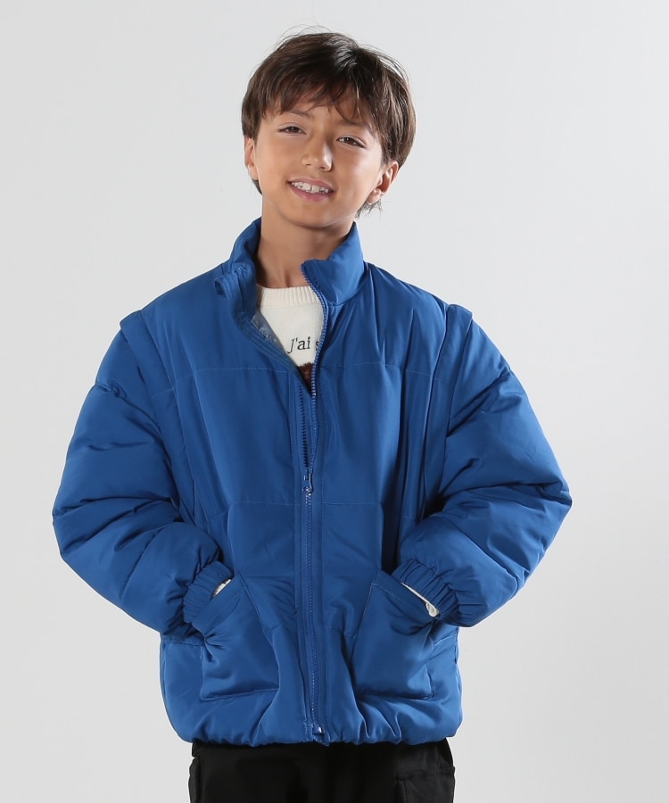 110-140cm/撥水/男女兼用】お袖取り外し2WAY中綿ブルゾン 110-140cm/撥水/男女兼用】お袖取り外し2WAY中綿ブルゾン