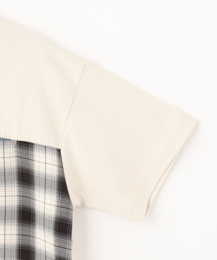 シューラルー /キッズ(SHOO・LA・RUE/Kids)の【110-140cm】チェック切替 配色Tシャツ4