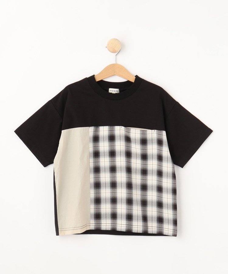 110-140cm】チェック切替 配色Tシャツ(Tシャツ) | SHOO・LA 110-140cm】チェック切替 配色Tシャツ(Tシャツ) | SHOO・LA