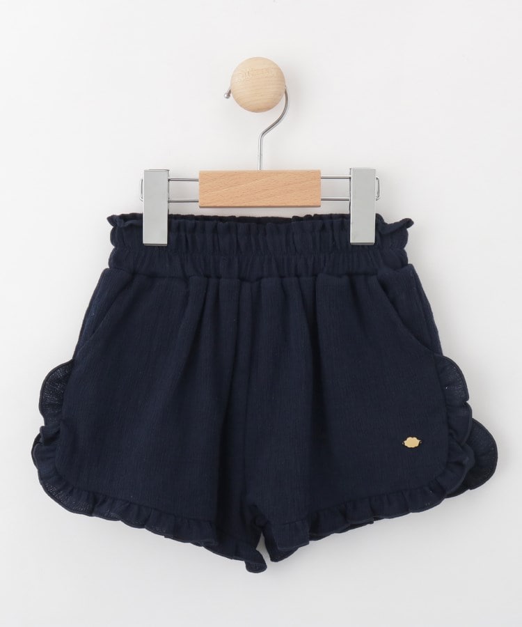 110-140cm/セットアップ可】楊柳フリルショートパンツ(ショート 110-140cm/セットアップ可】楊柳フリルショートパンツ(ショート