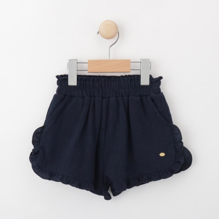 シューラルー /キッズ(SHOO・LA・RUE/Kids)の【110-140cm/セットアップ可】楊柳フリルショートパンツ ショートパンツ