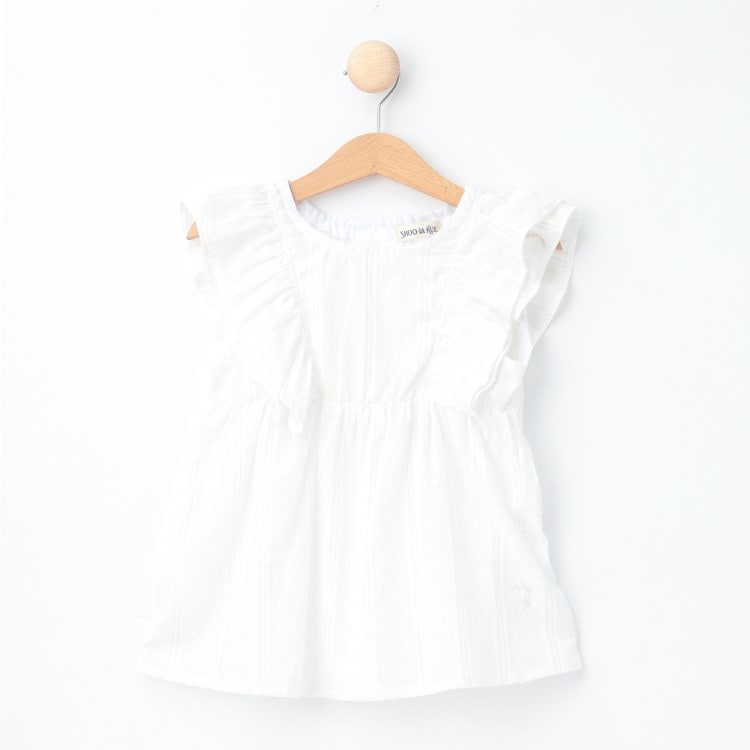 シューラルー /キッズ(SHOO・LA・RUE/Kids)の【110-140cm】カットドビーフリルブラウス シャツ・ブラウス