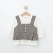 シューラルー /キッズ(SHOO・LA・RUE/Kids)の【110-140cm/2点セット】チェックビスチェ＋ショートパンツ1